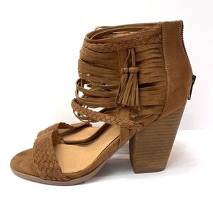 Not Rated Women's Strappy Ultra Suede High Heel Sandals Size 8.5 NEW
